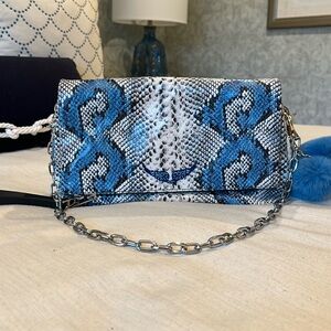 Zadig & Voltaire snakeskin chain bag